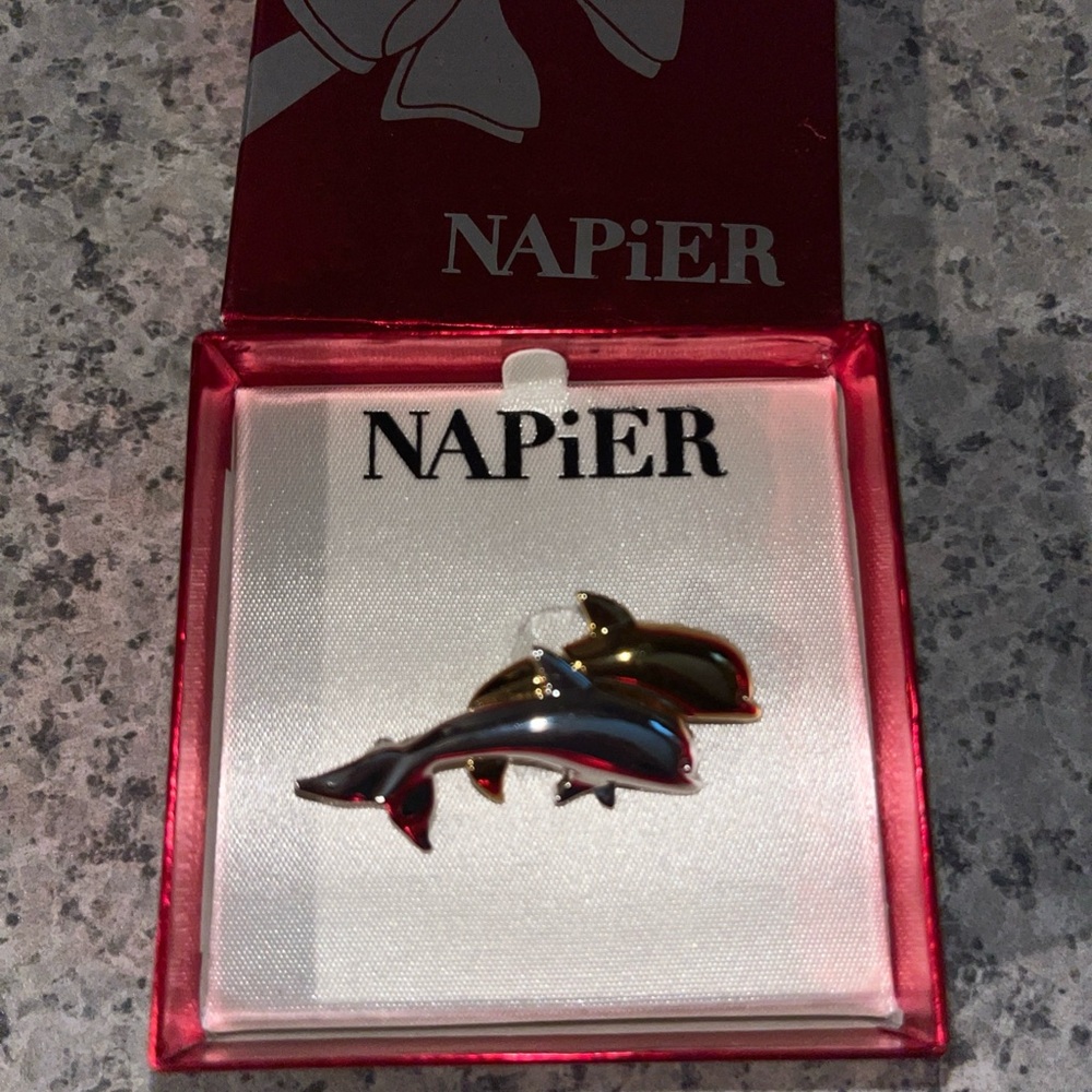 Vintage Napier Dolphin Brooch